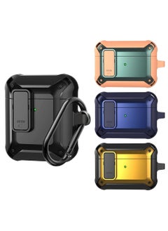YOMNA - Airpods Case Cover,Protective Case Men Women for Apple AirpodsAirpods 2/1 Charging Cases - Black with Apple AirPod 3 Wireless Pro Cases for Men Women - Blue, yellow, Pink