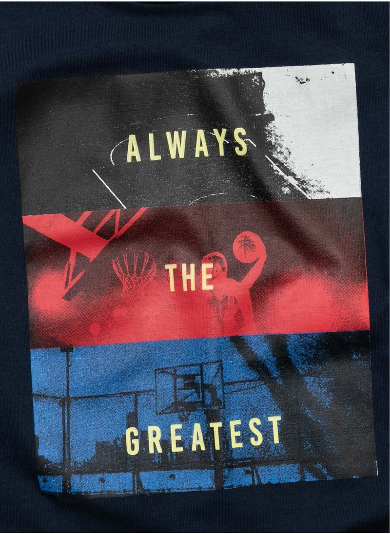 مينوتي Kids Boys Classic T-Shirt With Print