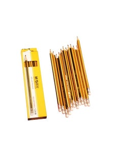 AIWANTO Aiwanto 3Packs Graphite Pencil Without Rubber Pencils For School Office And Home  (Yellow)  - Image 1