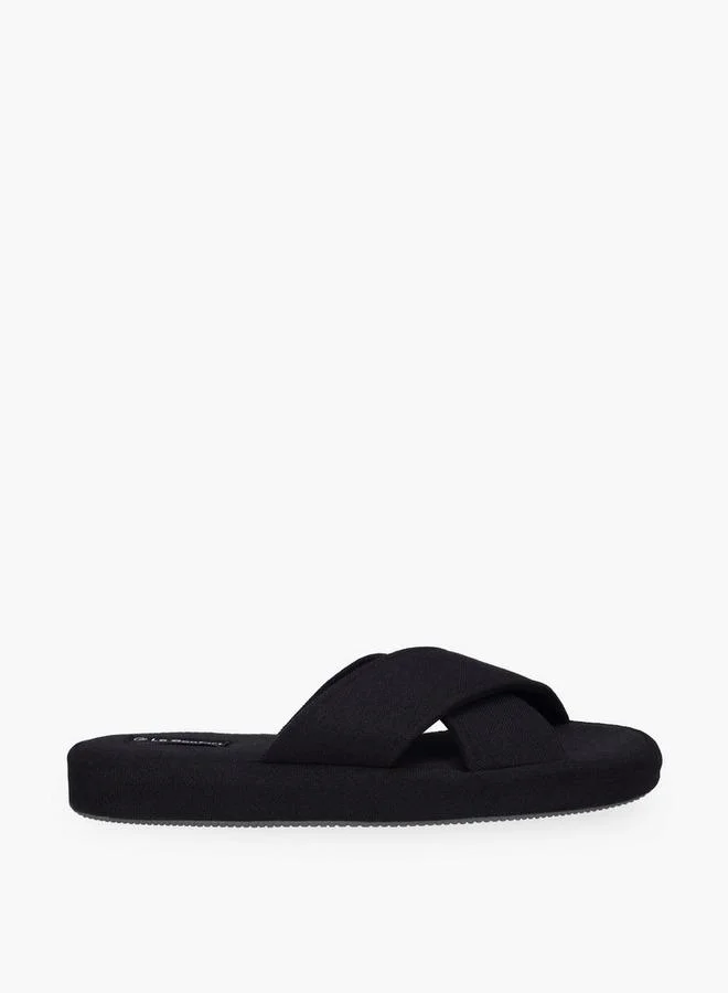 لو كونفورت Men Cross Strap Bedroom Slippers
