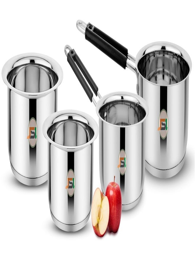 JSI 304-Grade Stainless Steel Cookware Set of 4 Pcs, Tope 1600-2000 ML & Saucepan 1600-2000 ML, Triply Base with Heavy Bottom - Induction Base Cooking Set for Kitchen - Ideal for Boiling Tea/Water - Image 5