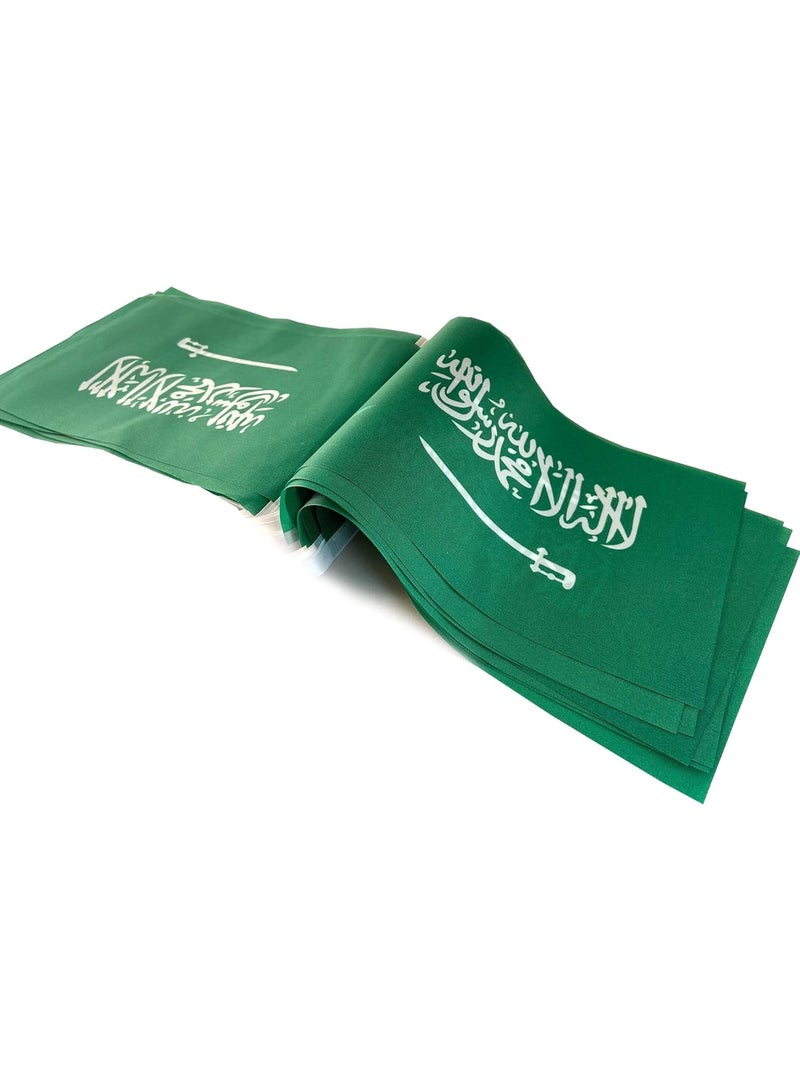 Saudi Arabia Flag Saudi Arabian Flag,32Feet/30Pcs National Country World Pennant Flags Banner,Party Decorations Supplies for,Garden,Indoor and Outdoor Flags,Festival - Image 3