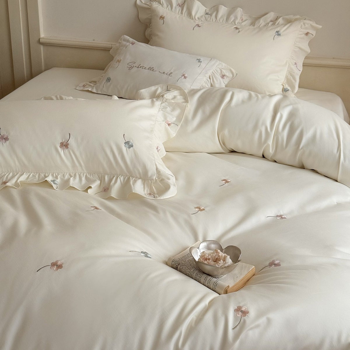 Generic 100S Long Staple Cotton 4-Piece Bedding Set - Pure Cotton Sheet ...