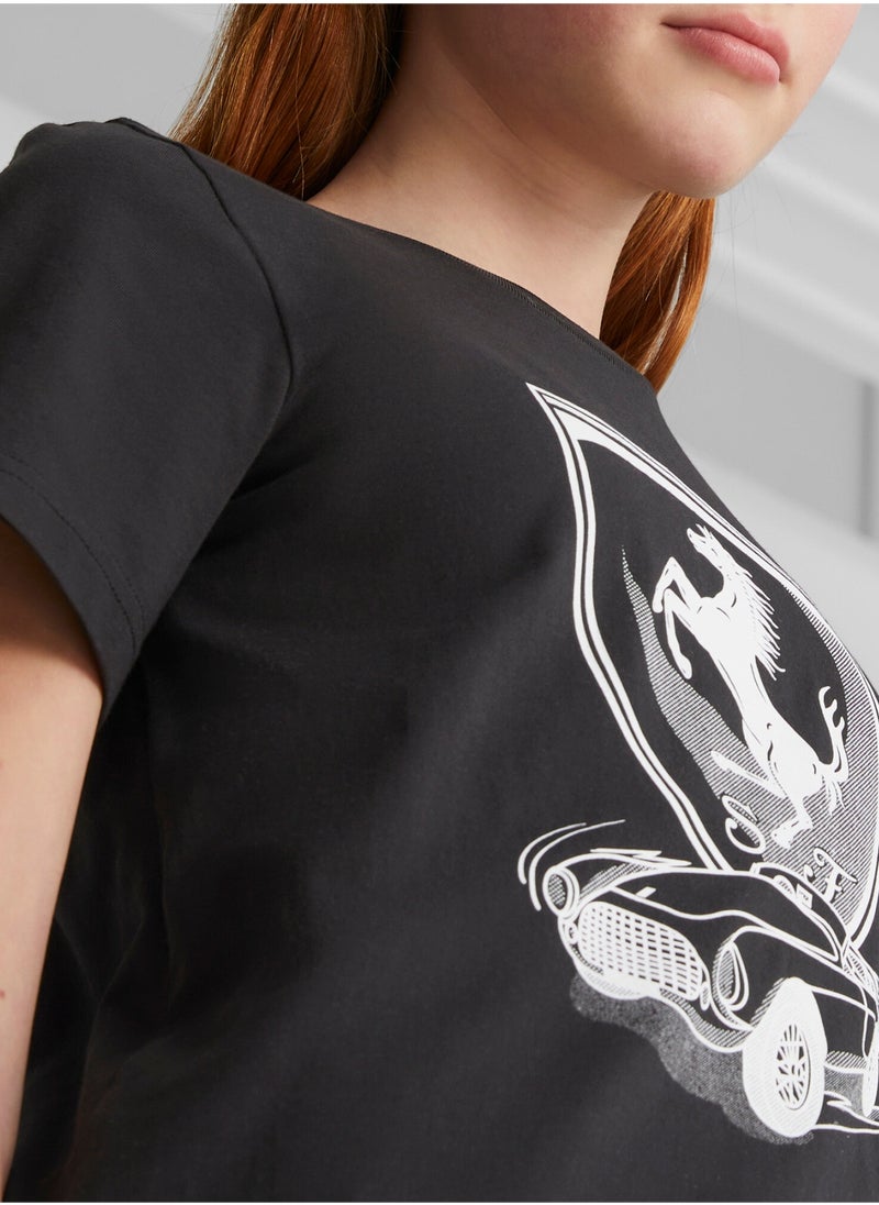 PUMA Scuderia Ferrari Youth Kids Race T-Shirt  - Image 3