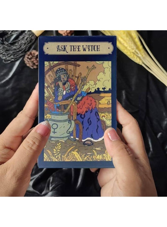 NIBEMINENT 78 Witch Tarot Cards Tarot Card Set Card Set for Divination Card Game for Fun Gatherings Tarot Cards (Suitable for All Skill Levels) Party Game - Image 3