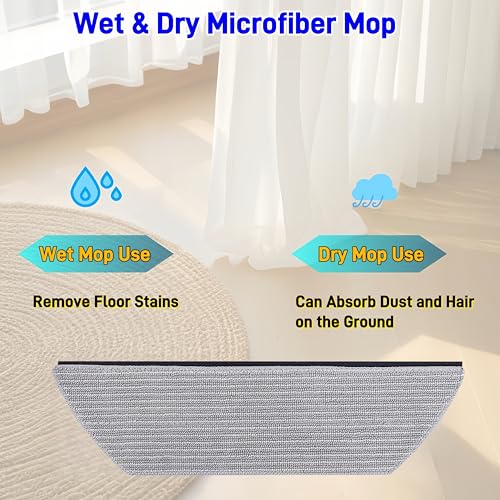 Avaenzo Replacement Mop Pads Compatible with Shark AV2800ZE RV2820YE RV2820ZE AV2820S AV2820AE RV2800AE RV2800S PowerDetect Never Touch Pro Robot Vacuum,Washable Reusable Replacement Microfiber Soft Mop Pads - Image 5