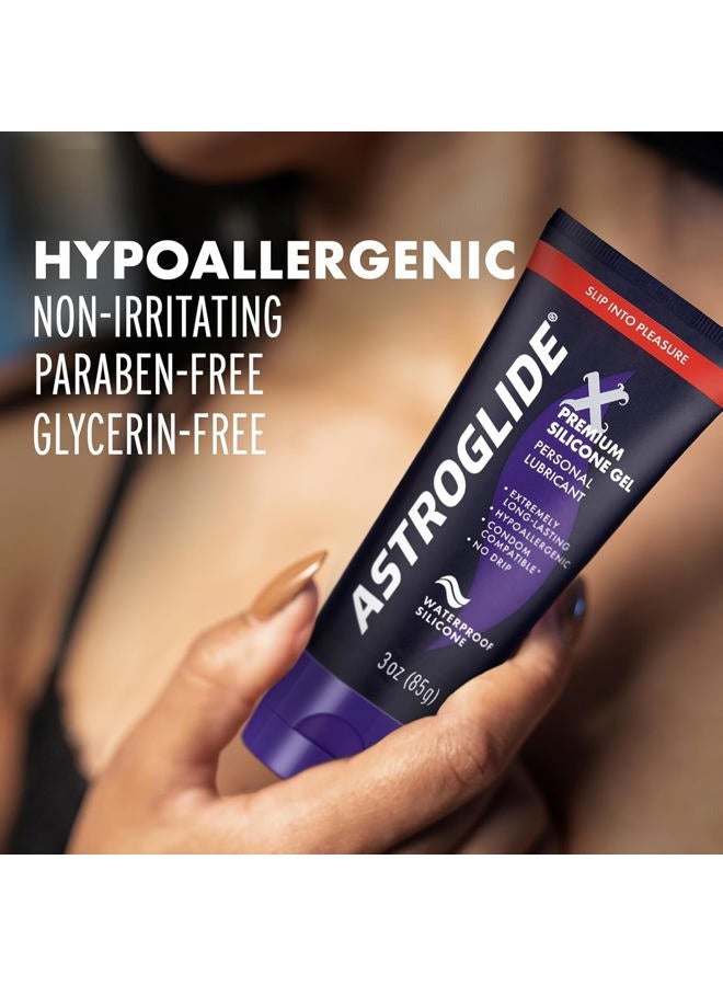 ASTROGLIDE Silicone Gel Lube,X Premium Waterproof, 3 Fl Oz, Travel Size - Image 5
