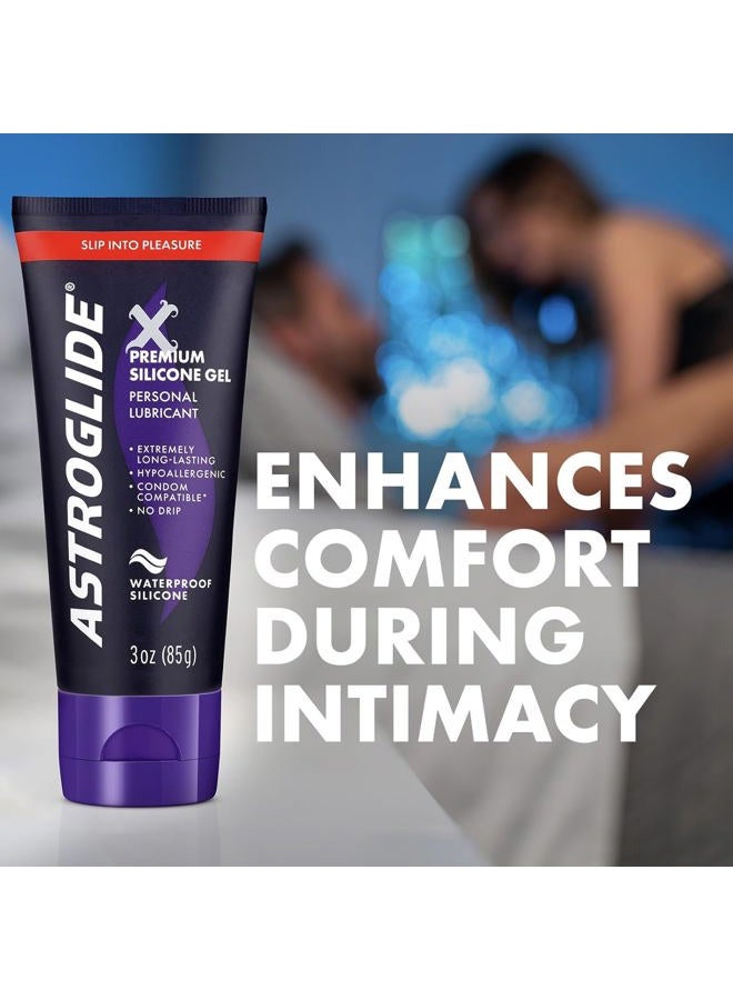 ASTROGLIDE Silicone Gel Lube,X Premium Waterproof, 3 Fl Oz, Travel Size - Image 3
