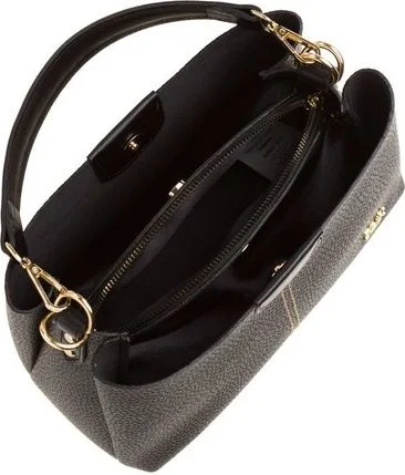 Bilik Deri Bilik Leather Black Rölax Women's Shoulder Bag Dlr 109