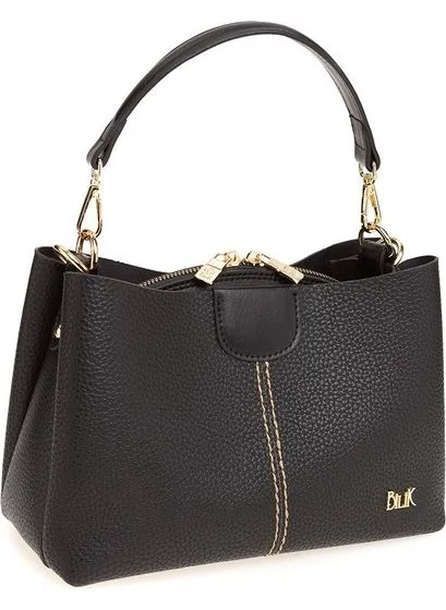 Bilik Deri Bilik Leather Black Rölax Women's Shoulder Bag Dlr 109