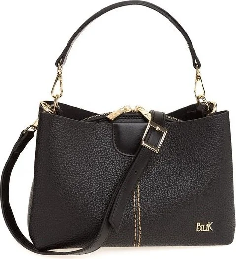 Bilik Deri Bilik Leather Black Rölax Women's Shoulder Bag Dlr 109
