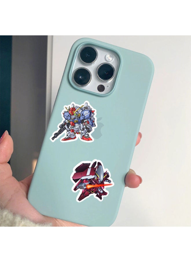 null - 100 Cartoon Gundam Mecha Stickers IPad Laptop Mobile Phone Case Diy Hand Account Stickers Waterproof And Cheap-Color:Only 1 Sticker Storage Box Left For The Event [no Stickers] - Image 1