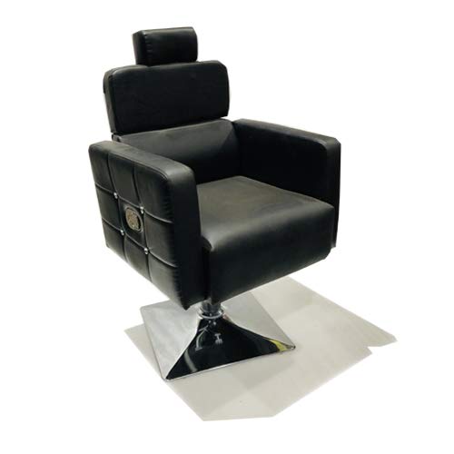 P P CHAIR Leather Beauty Parlor Cutting ChairSalonBarberCuttingMakeupMakeover Bride Bridegroom Chair Cushioned Seat Back With Hydraulic Push Back System Black