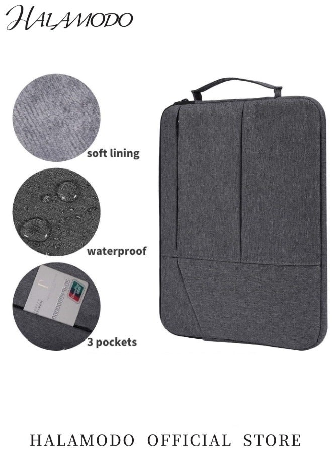 HALAMODO 14inch Laptop Case Computer Sleeve Water-Resistant Shockproof Laptop Carrying Bag for HP Lenovo Dell  ASUS Acer Chromebook 14 & HP Stream 14 & Dell XPS 15 & Inspiron 14 & Lenovo ideapad 14 - Image 5