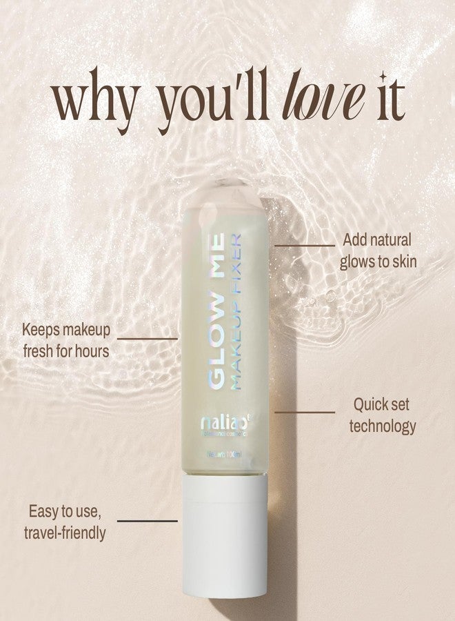 ماليو مثبت مكياج مالياو جلو مي - تركيبة سريعة الجفاف لإشراقة تدوم طويلاً (ذهبي) 100 غرام - Image 2