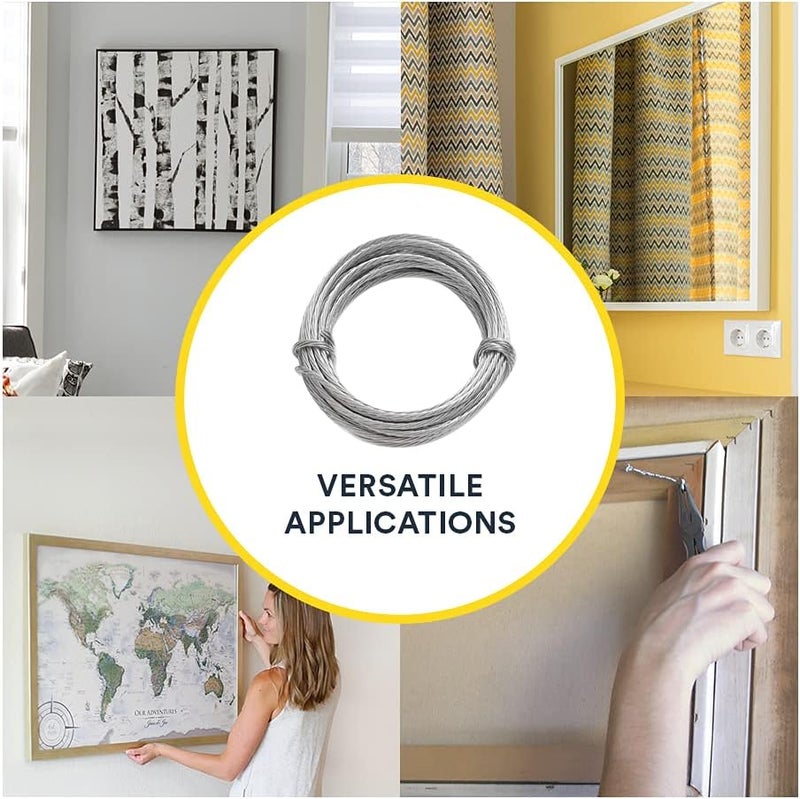 OOK 534624 Stainless Steel Picture Hanging Wire - 9 Feet Long, Holds Up to 100lbs - Image 5