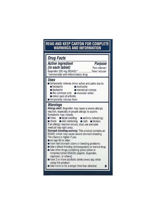 أدفيل Ibuprofen Tablets 200 mg  100 Coated Tablets - Image 2