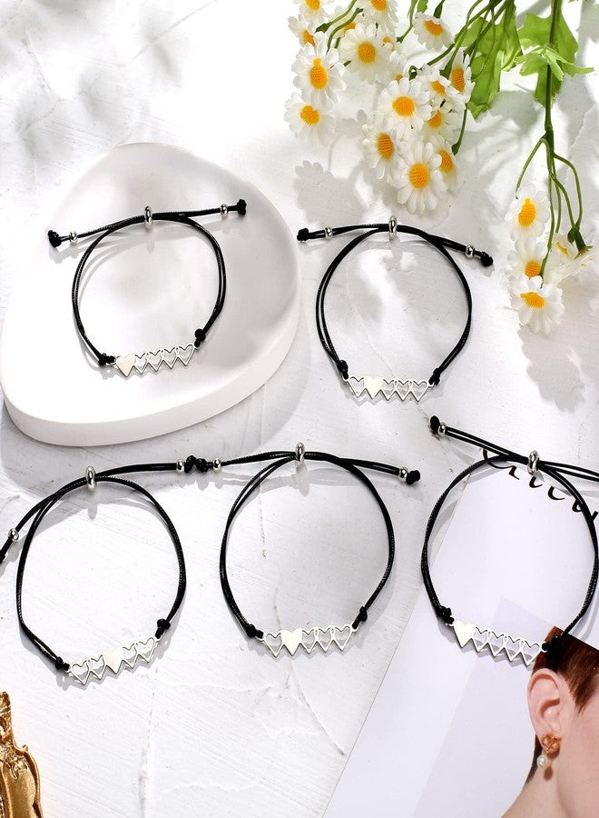 DESIMTION Mother Daughter Bracelets Set for 5 - Mom Gifts for Mother's Day from Daughter - Image 2