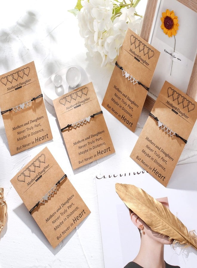 DESIMTION Mother Daughter Bracelets Set for 5 - Mom Gifts for Mother's Day from Daughter - Image 3