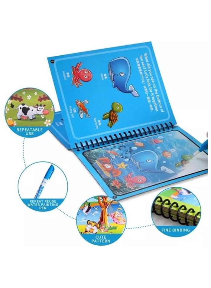 Magic Water Coloring Book For Kids - Multi Color - Image 3