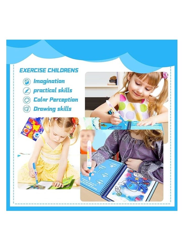 Magic Water Coloring Book For Kids - Multi Color - Image 2