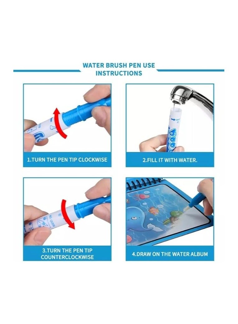 Magic Water Coloring Book For Kids - Multi Color - Image 5