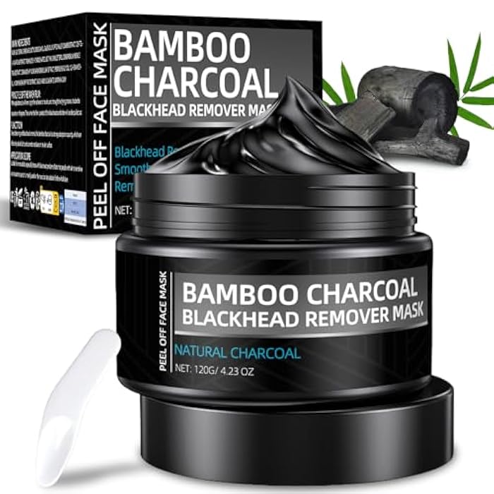 Erigathe Charcoal Peel Off Mask - Blackhead Remover and Pore Release for Face & Nose, Deep Cleansing Activated Charcoal Men & Women 4.23 OZ (Blackhead Remover) - Image 1
