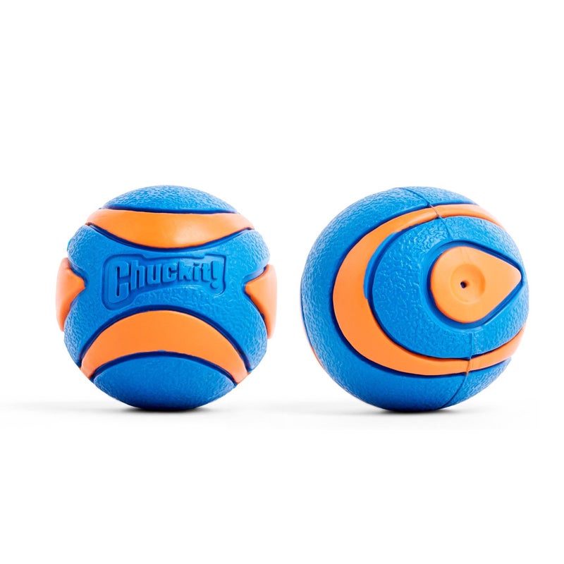 Chuckit! Ultra Squeaker Ball Dog Toy, Small (2 Inch) 2 Pack for Small Breeds - Image 1