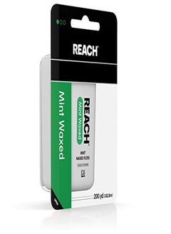 REACH Mint-Flavored Waxed Dental Floss For Oral Care & Removal Of Plaque & Food From Teeth & Gum Line, Accepted By The American Dental Association (Ada), Refreshing Mint Flavor, 200 Yd  - Image 3