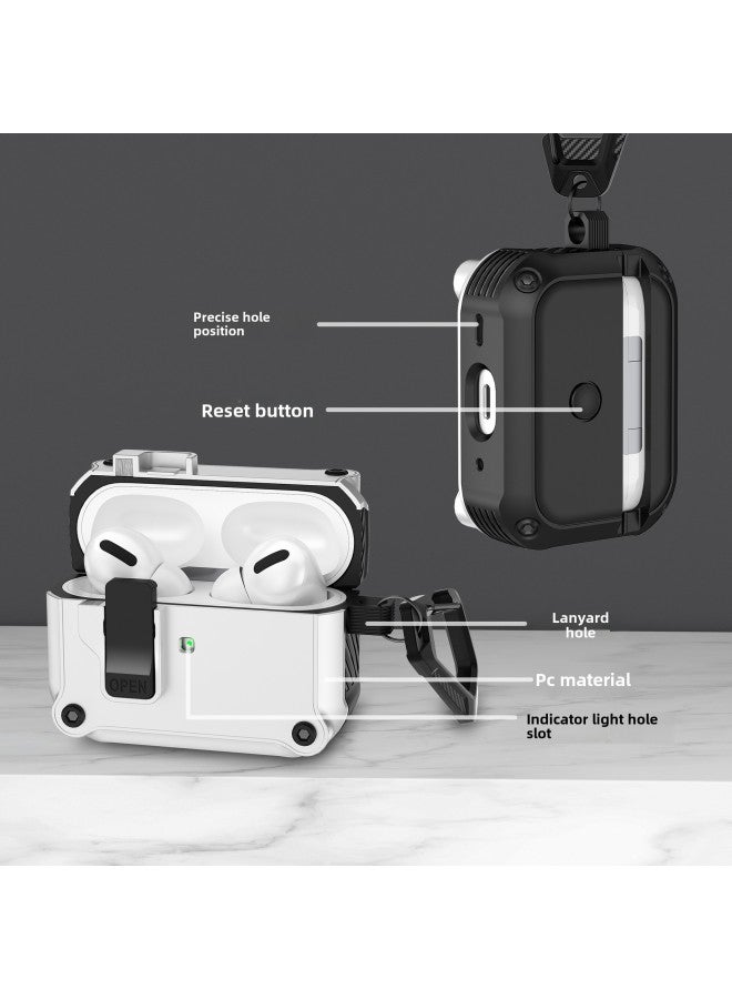 Loquat Airpodspro2 Headphone Case For Apple Airpods4 Protective Case Bluetooth Airpods4 Case-Color:Red-Applicable Model:Airpods Pro2 Generation  - Image 5
