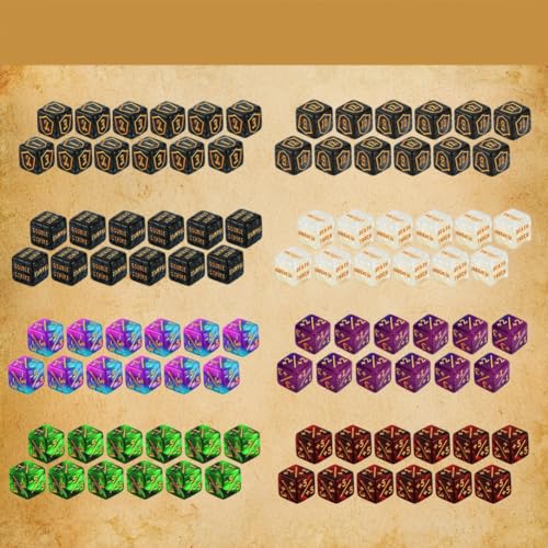 PUGED Color MTG Counter Dice Set Keyword Shield Life Counters with Dice Storage Bag for MTG TGG Table Games 72 Pcs - Image 5