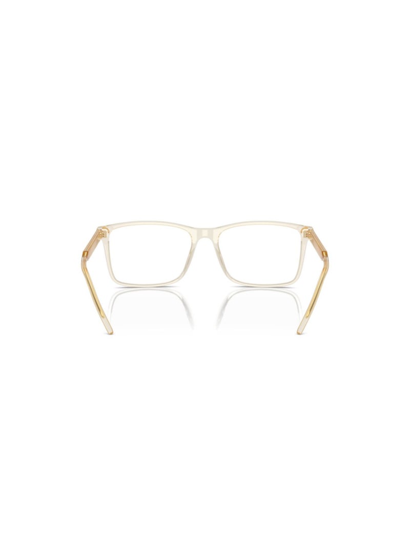 GIORGIO ARMANI Giorgio Armani Man Rectangular  Eyeglasses- Ar 7258 - Lense Size:55Mm - Trasparent Yellow - Image 3