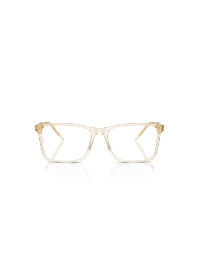 GIORGIO ARMANI Giorgio Armani Man Rectangular  Eyeglasses- Ar 7258 - Lense Size:55Mm - Trasparent Yellow - Image 4