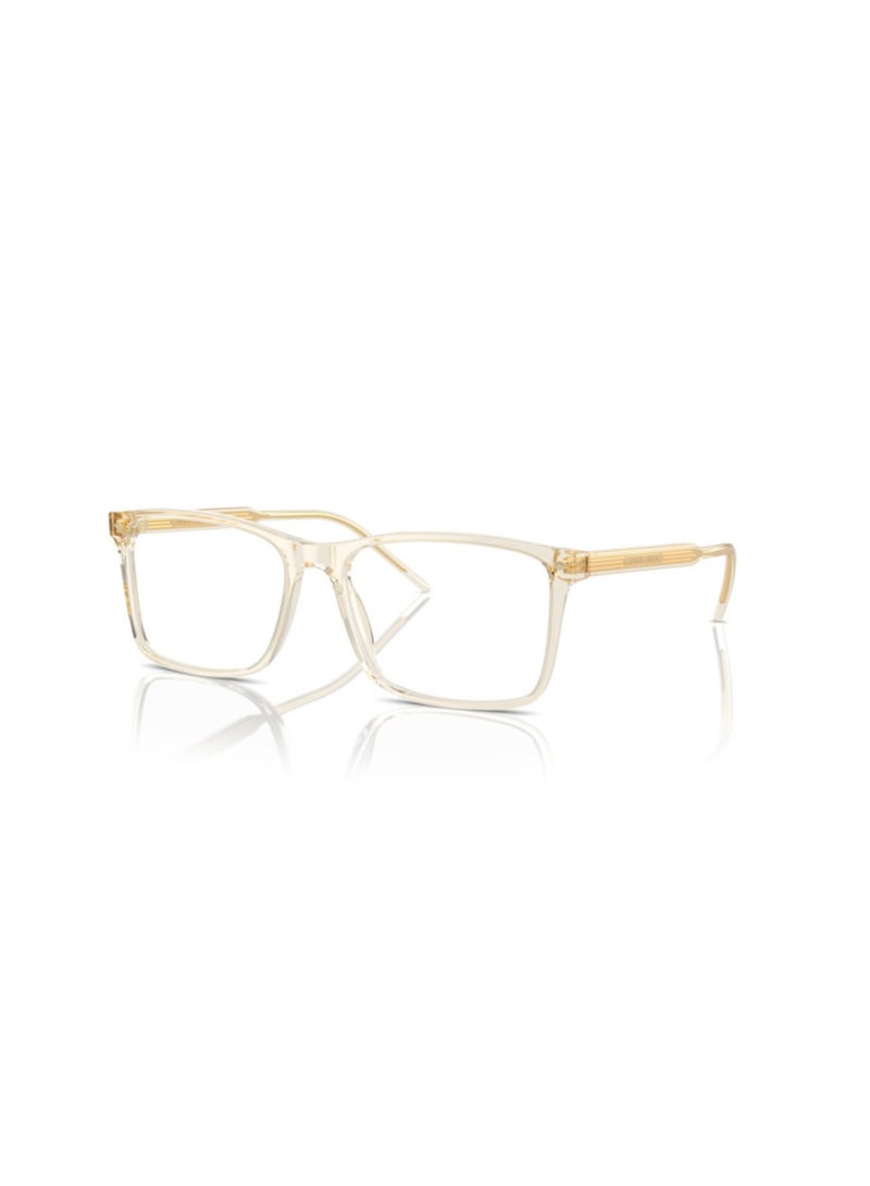GIORGIO ARMANI Giorgio Armani Man Rectangular  Eyeglasses- Ar 7258 - Lense Size:55Mm - Trasparent Yellow - Image 1