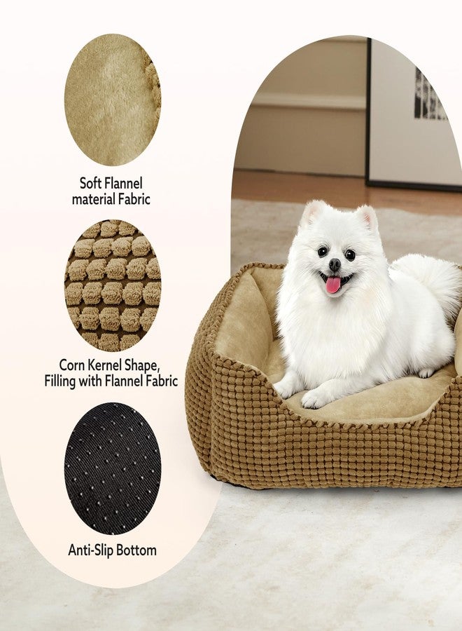 MIXJOY Dog Beds for Medium Dogs Washable, Rectangle Pet Bed Medium Size Dog, Orthopedic Sleeping Pet Sofa Bed, Soft Calming Cat Beds for Indoor Cats, Anti-Slip Bottom with Multiple Size - Image 2