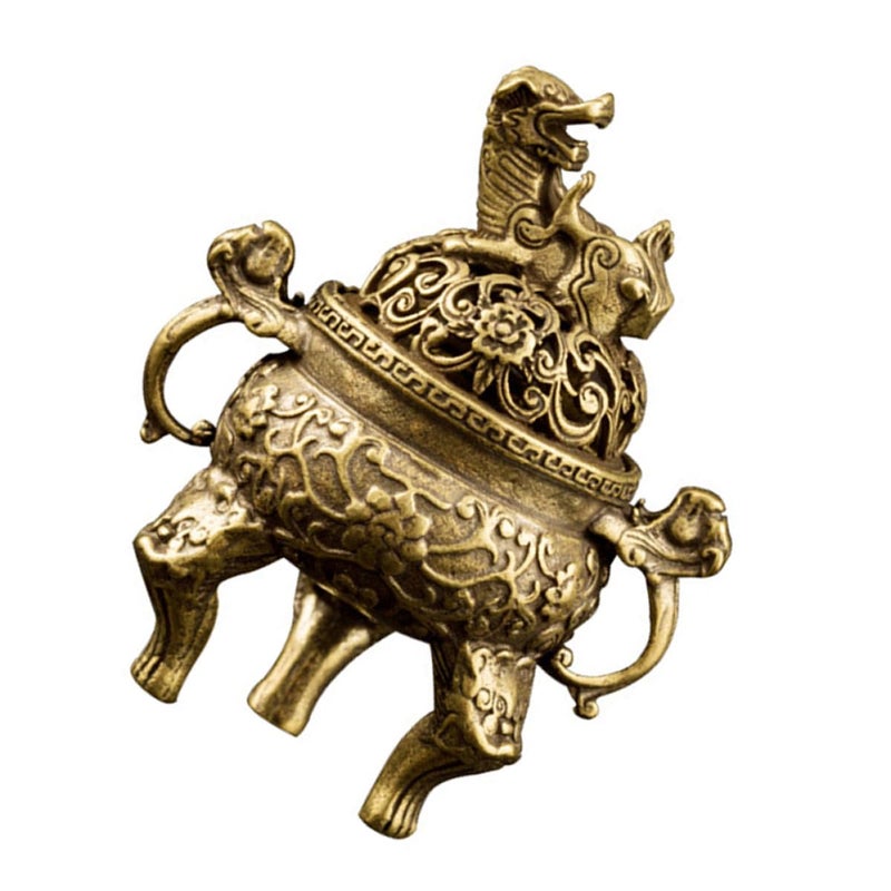 Antique Brass Incense Burner Censer For Home Study Room Decor And Aroma - Image 2