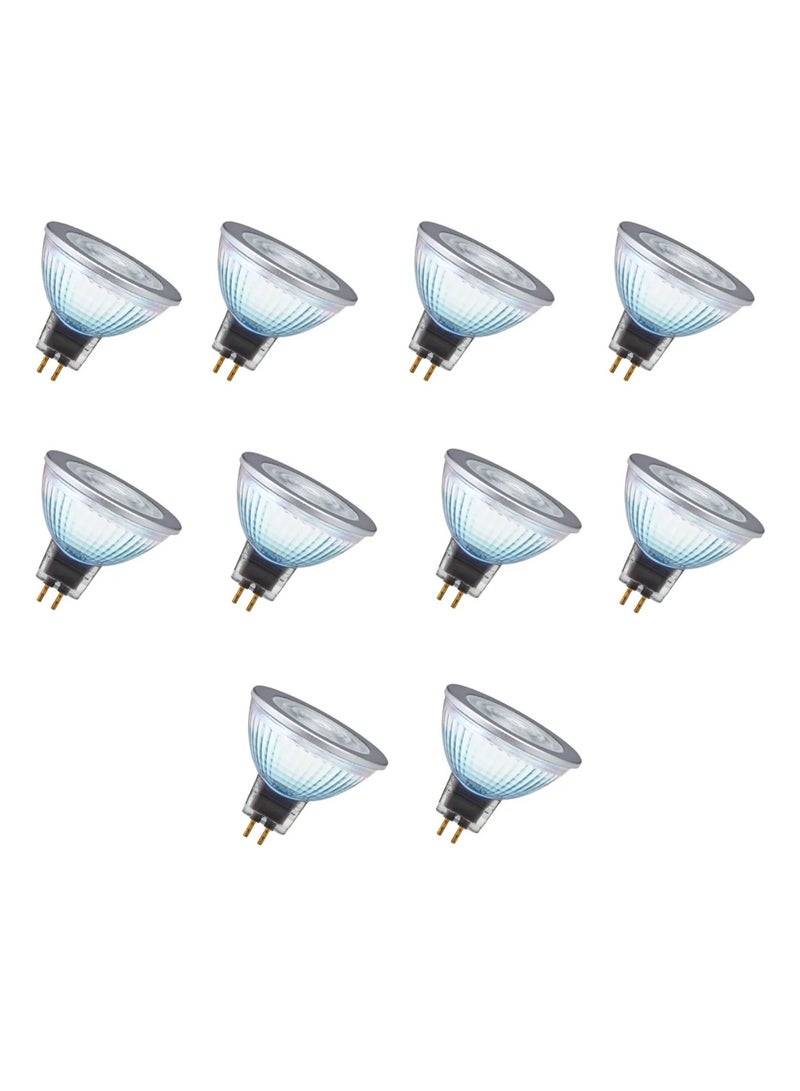 LEDVANCE Ledvance LED PFM MR16 7.5W 2700K Warm White Dimmable Spotlight GU5.3 36° Halogen Replacement- Pack of 10 - Image 1