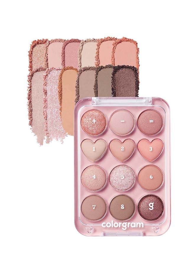 COLORGRAM لوحة ظلال العيون بنقطة محددة 01 خوخ + مرجاني - Image 2