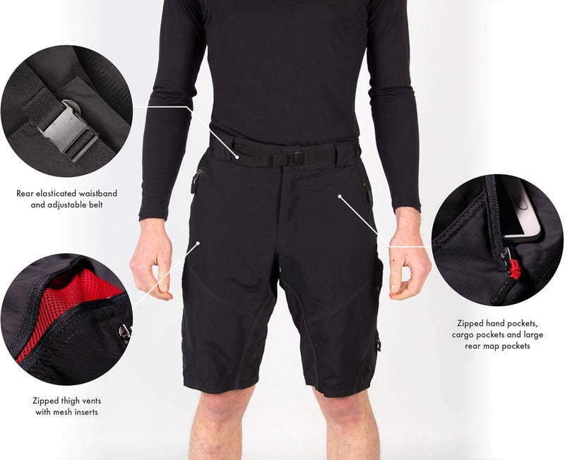 Endura Men's Hummvee Shorts - Durable Cycling Shorts with Removable Liner - Image 5
