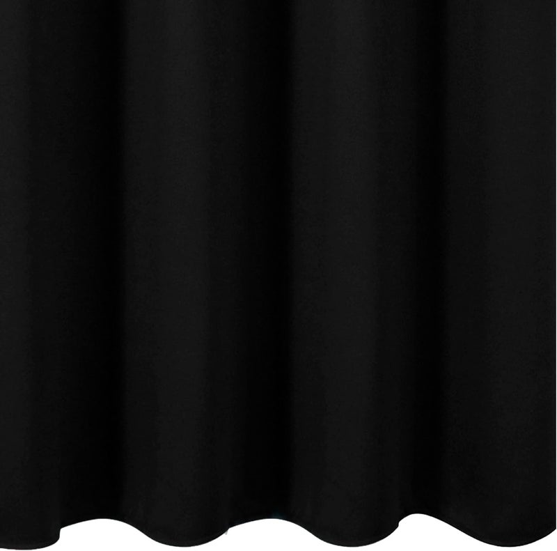 LEMOMO Black Blackout Curtains 66 x 63 Inch Length/Set of 2 Curtain Panels/Thermal Insulated Room Darkening Blackout Curtains for Bedroom - Image 4
