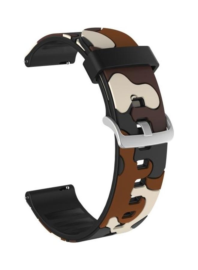 Silicone Replacement Wrist Strap Watchband with Silver Buckle 20mm For Samsung Galaxy Watch 3 41mm Multicolour - Image 1
