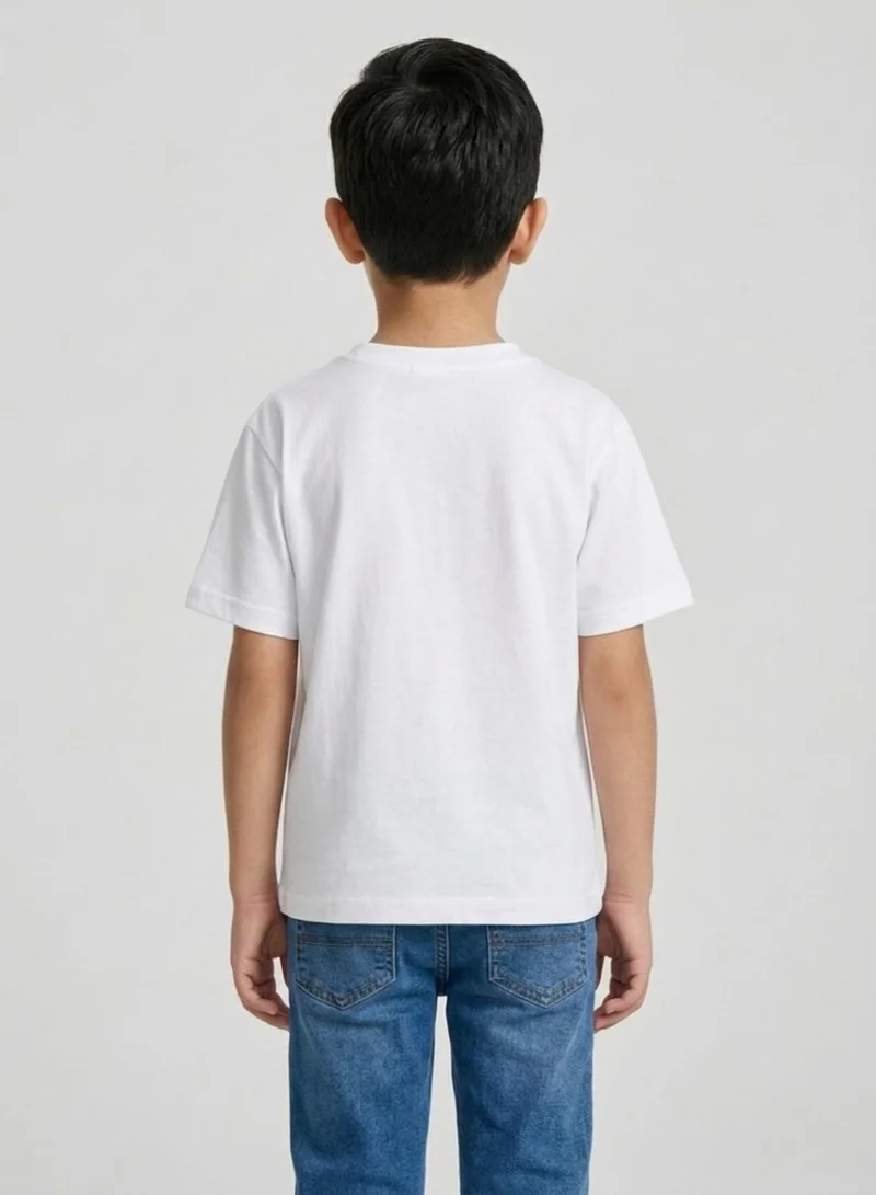Babyqlo Unisex Plain White Boxy-fit Oversize Casual T-Shirt
