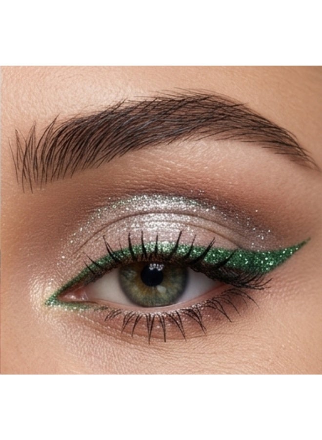 12 Colors Glitter Eyeshadow Stick Set Waterproof Long Lasting Creamy High Pigment Shimmer Eye Makeup Kit Multi-Use Pencil for Eyeliner Highlighter Smooth Blendable Texture Gold Silver Pink Brown Black Red Green Smoky Party Cosmetic Set for Women - Image 4