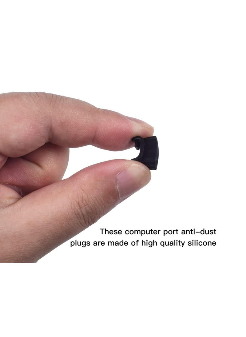 Generic - 20 Pcs USB Port Cover, 6 Types Silicone Laptop Ports Cover Dust Plugs Caps for Type C/USB C, USB Female Plug, HDMI, RJ45, SD Card, Headphone Ports, USB Type-C Dust Stopper - Image 1