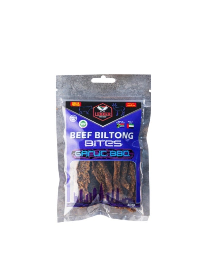 Beef Biltong Sticks, Garlic BBQ - 40g, UAE