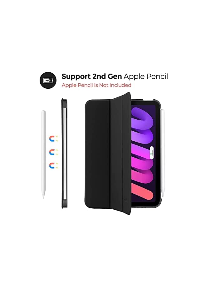 Procases iPad Mini 6 Case 8.3 Inch 2021 iPad Mini 6th Generation Case, Hard Back Cover Cases for 2021 iPad Mini 8.3" 6th Gen A2567 A2568 A2569 -Black - Image 5