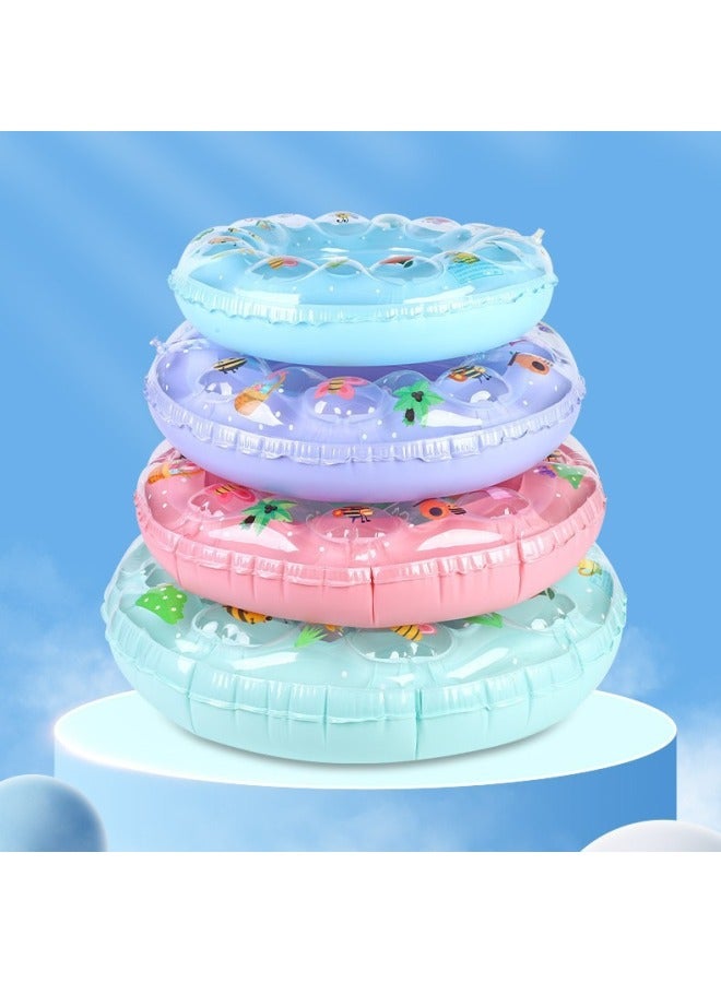 general Children's Armpit Swimming Ring Thickened Double Crystal Ring Water Inflatable Toy Swimming Pool Children's Swimming Ring Wholesale-Outer Diameter After Inflation:73*26#80-Inside Diameter After Infl - Image 2