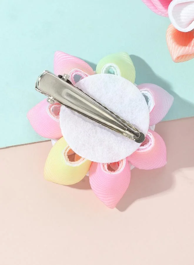 Take Two  Pack of 2 - Girls Multi-Color Floral Hair Clips for Women | Best Price UAE