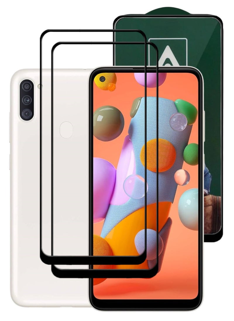 ACLIX 2 Pieces Antistatic ESD Dustproof Premium Quality High Definition Tempered Glass Screen Protector Designed For Samsung Galaxy A11 - Image 1