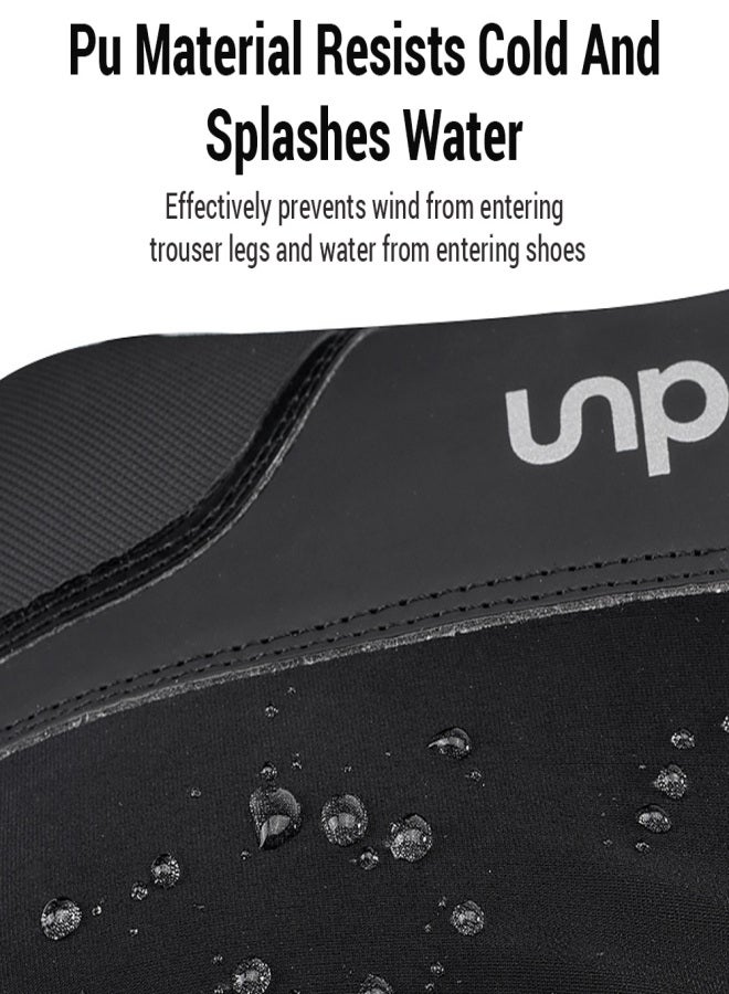 بودون أحذية ركوب الدراجات الجبلية الشتوية، أحذية خارجية من النايلون الدافئ المقاوم للرياح، أحذية ركوب الدراجات العصرية العاكسة للضوء - Image 5